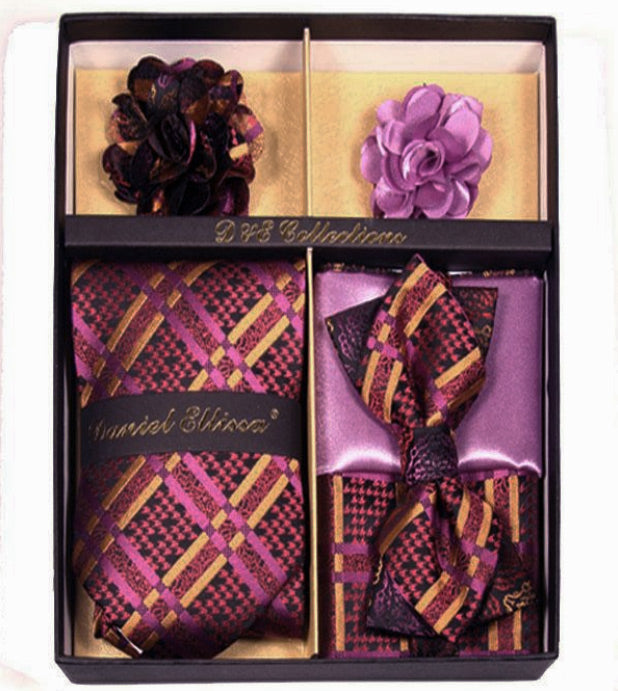 Purple Men's Accessory Collection Box 6 Pieces Set