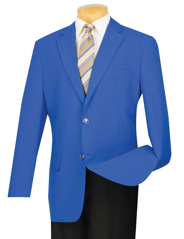 Men's Royal Blue Regular Fit Everyday Blazer