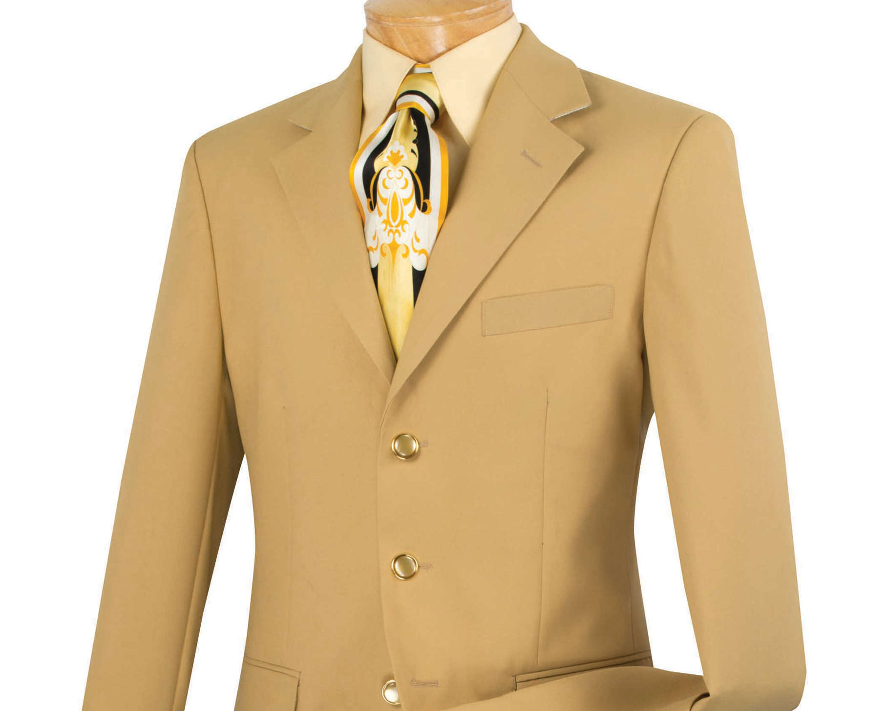 Tailored Gold Button Blazer | Blazer buttons, Blue jacket woman, Baby blue  jacket