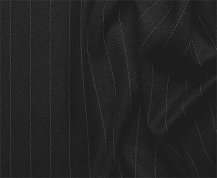 Sovana Collection - Regular Fit 3 Piece Suit 2 Button Tone on Tone Stripe in Black