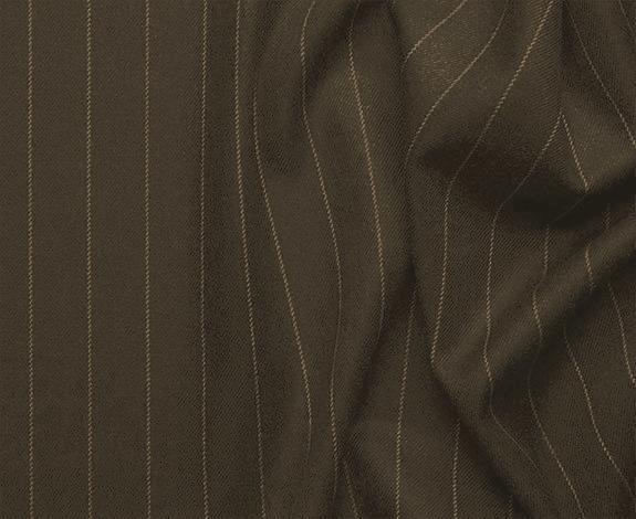 Sovana Collection - Regular Fit 3 Piece Suit 2 Button Tone on Tone Stripe in Brown