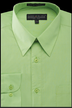 Basic Dress Shirt Regular Fit in Apple Green