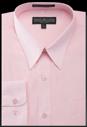 Basic Dress Shirt Regular Fit in Pink