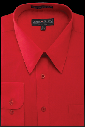 Basic Dress Shirt Regular Fit in Red