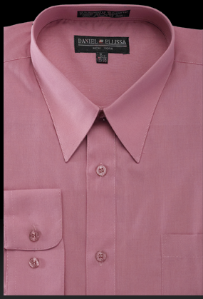 Basic Dress Shirt Regular Fit in Rose