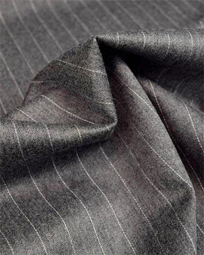 Sovana Collection - Regular Fit 3 Piece Suit 2 Button Tone on Tone Stripe in Gray