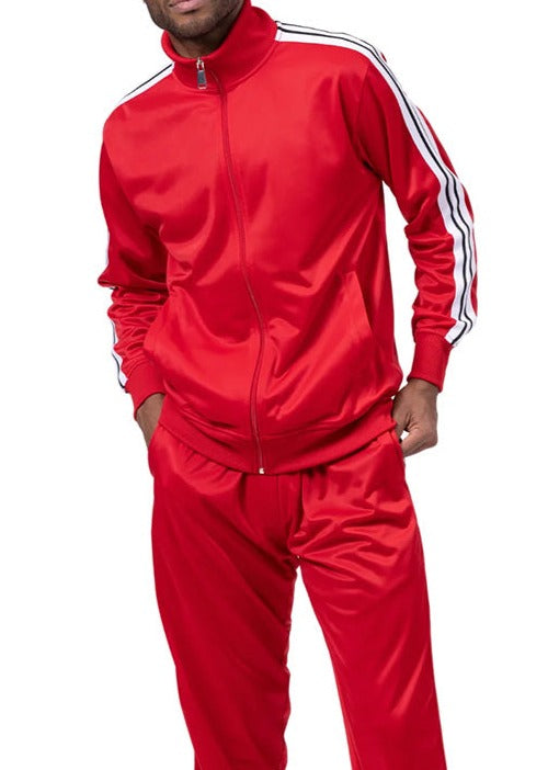 Men's Track Suit 2 Piece in Red
