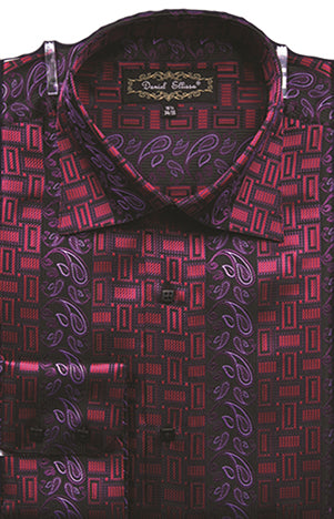 paisley dress shirts Men's Shirt Regular Fit And Check Design In Red L / Red Made from breathable Material Size:3-6 Months (70cm) June 18, 2020 | col:collection-summer-b-2025